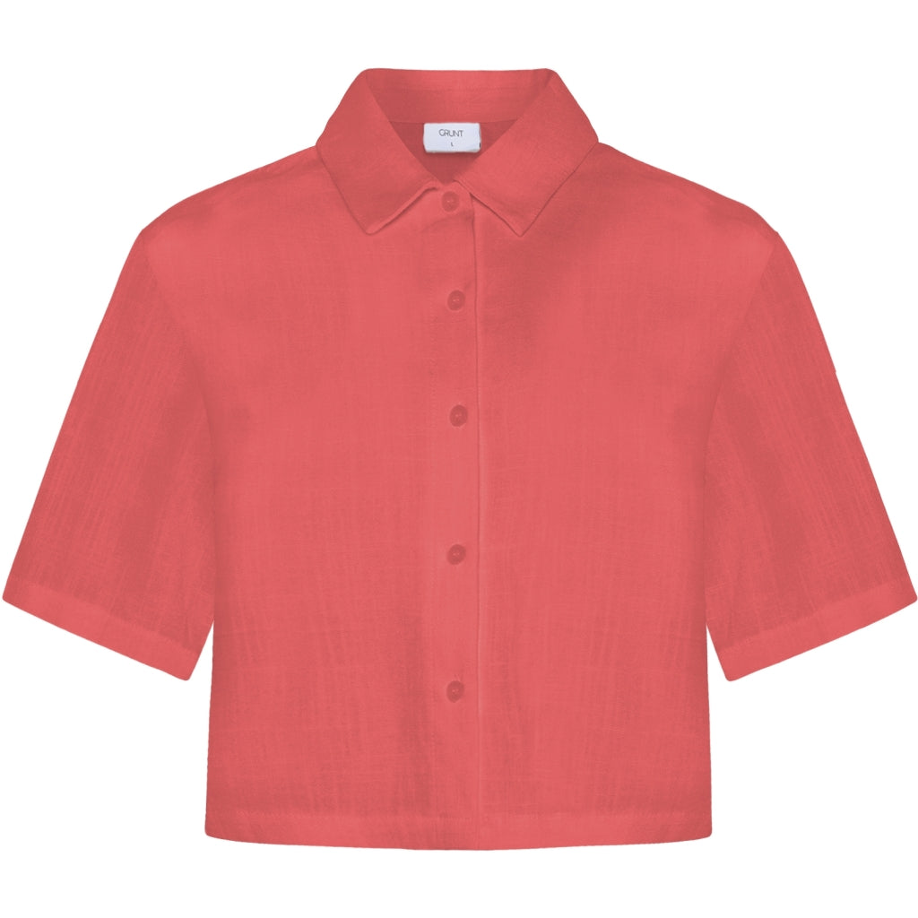 Cropped shirt Lucie coral