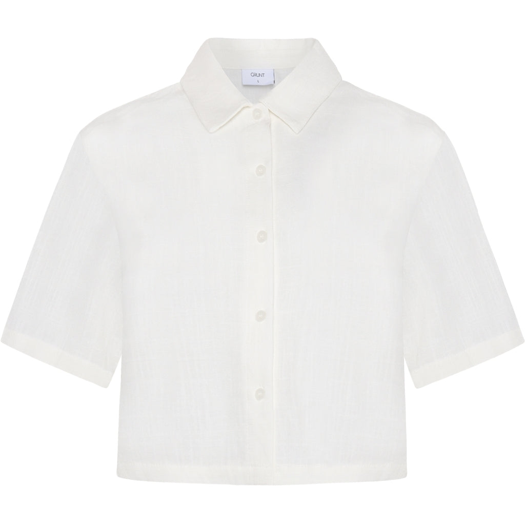 Cropped shirt Lucie wit