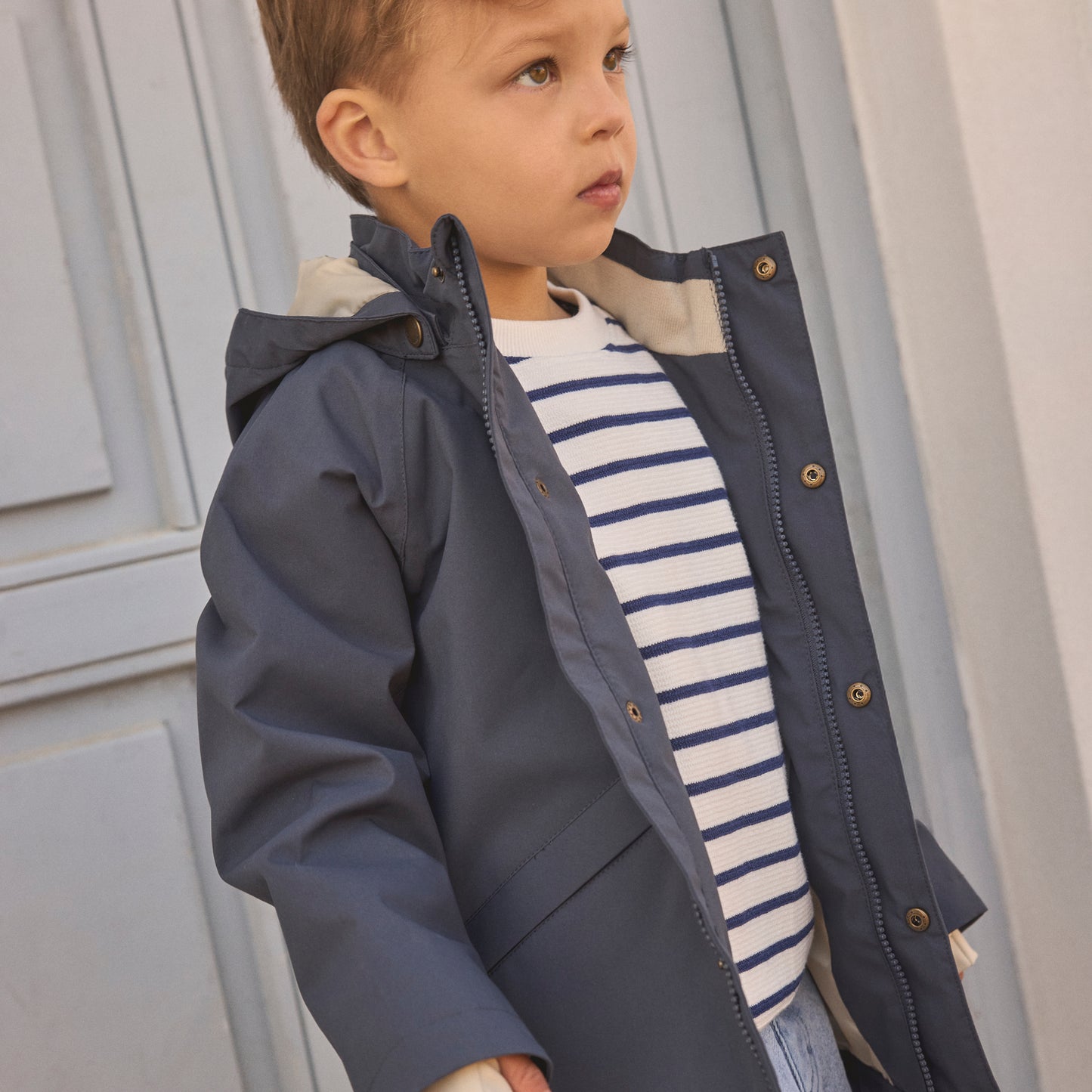 Solid Jacket navy blue