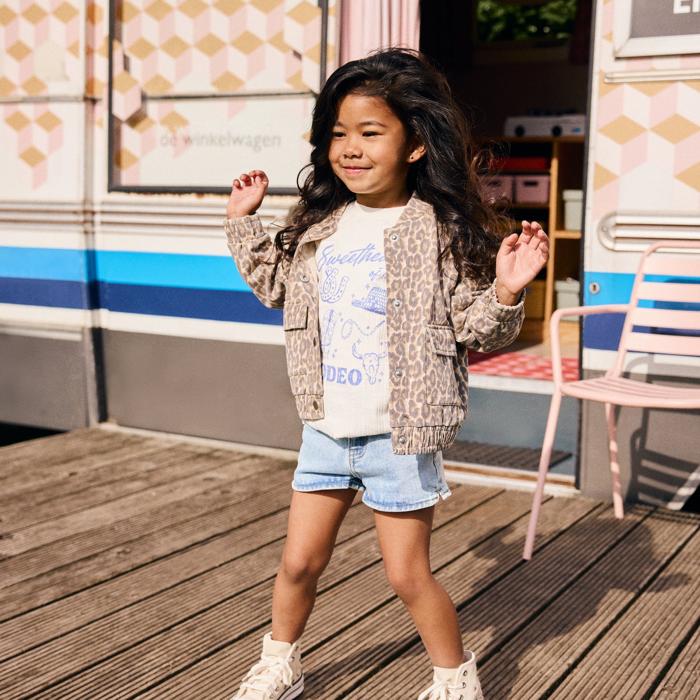 Sweat jacket leopard