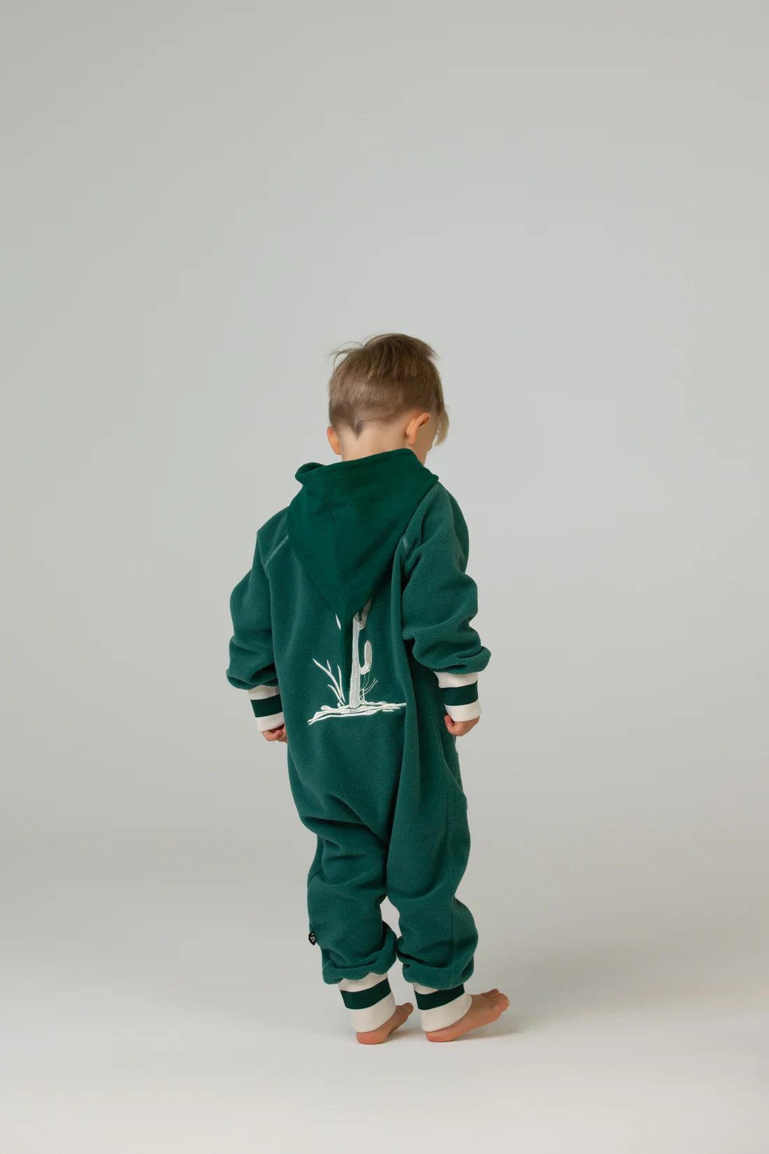 fleece onesie pine green