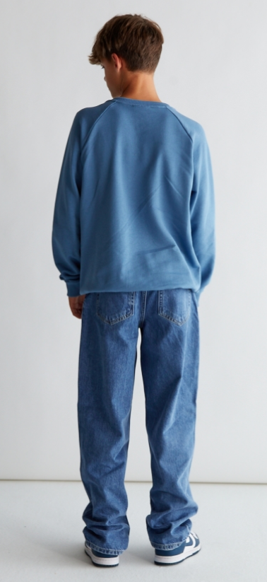 Jeans mid blue wide fit