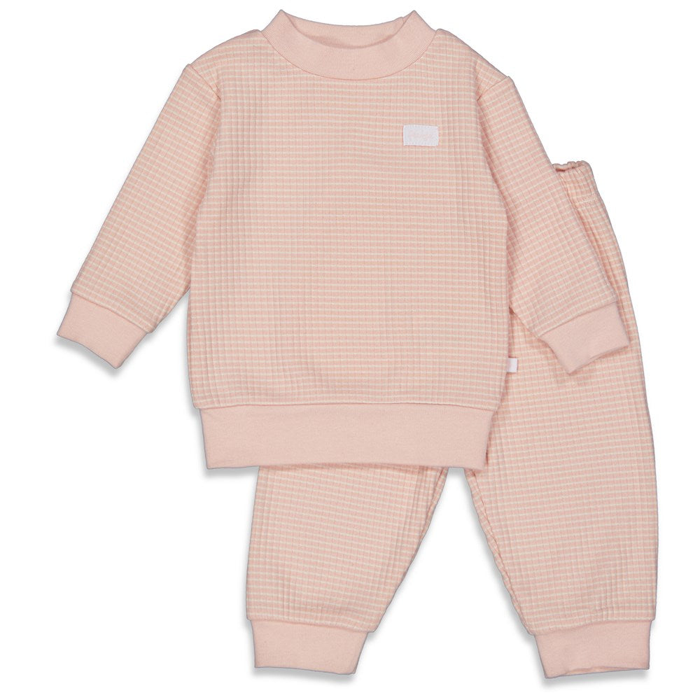 Feetje wafel-pyjama old pink