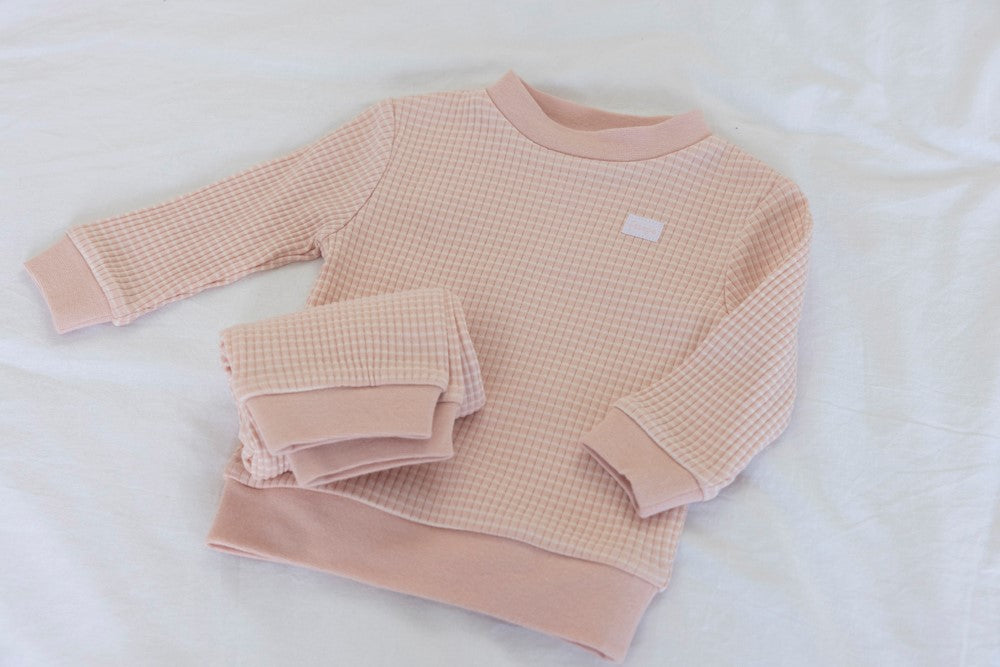 Feetje wafel-pyjama old pink
