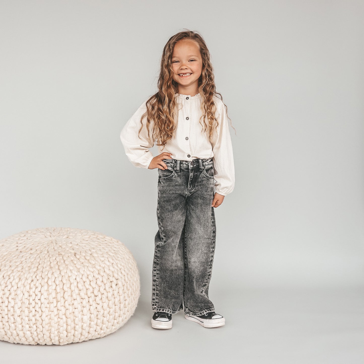 Wide leg glitter Jeans