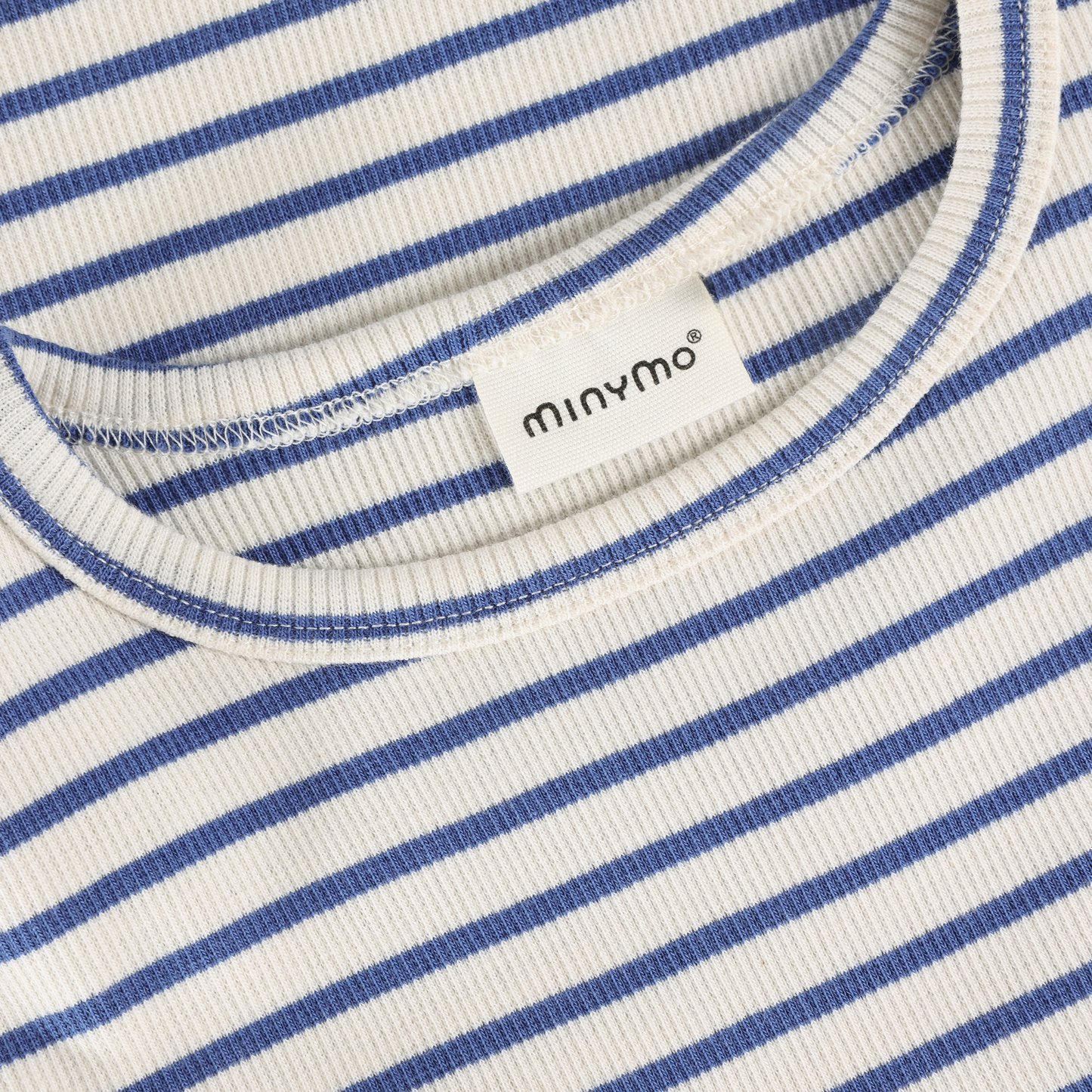 T-shirt korte mouw streepjes blue