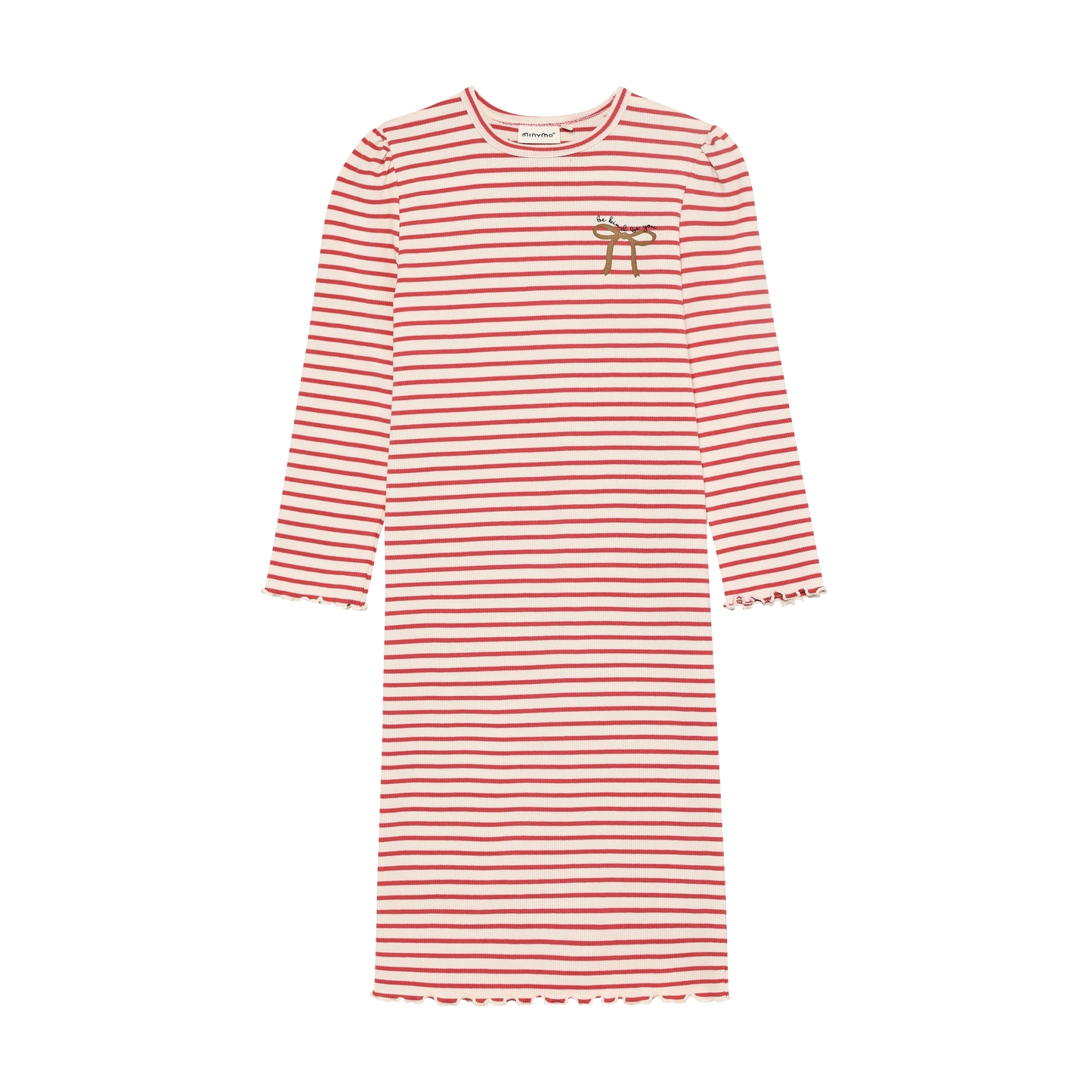 Kleedje stripes rood