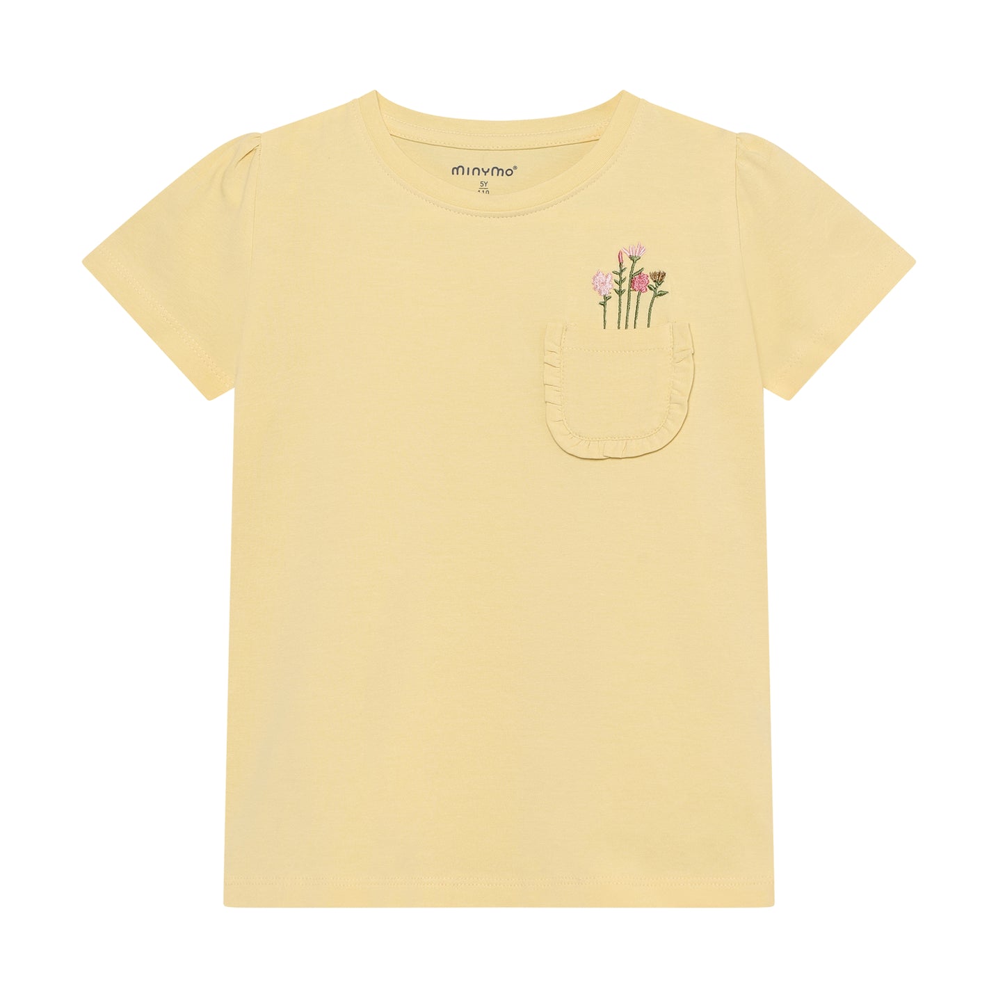 T-shirt korte mouw flowers italian straw