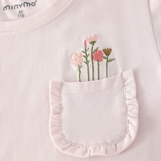 T-shirt korte mouw flowers delicacy