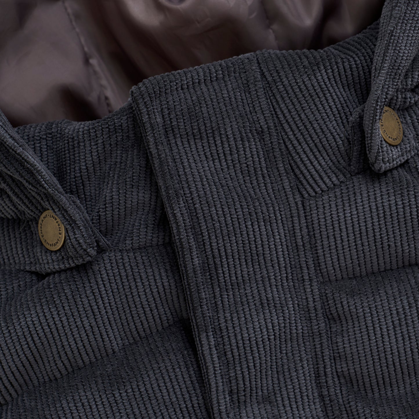 Winterjas rib grey (waterproof)