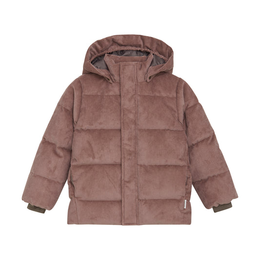 Winterjas rib pink