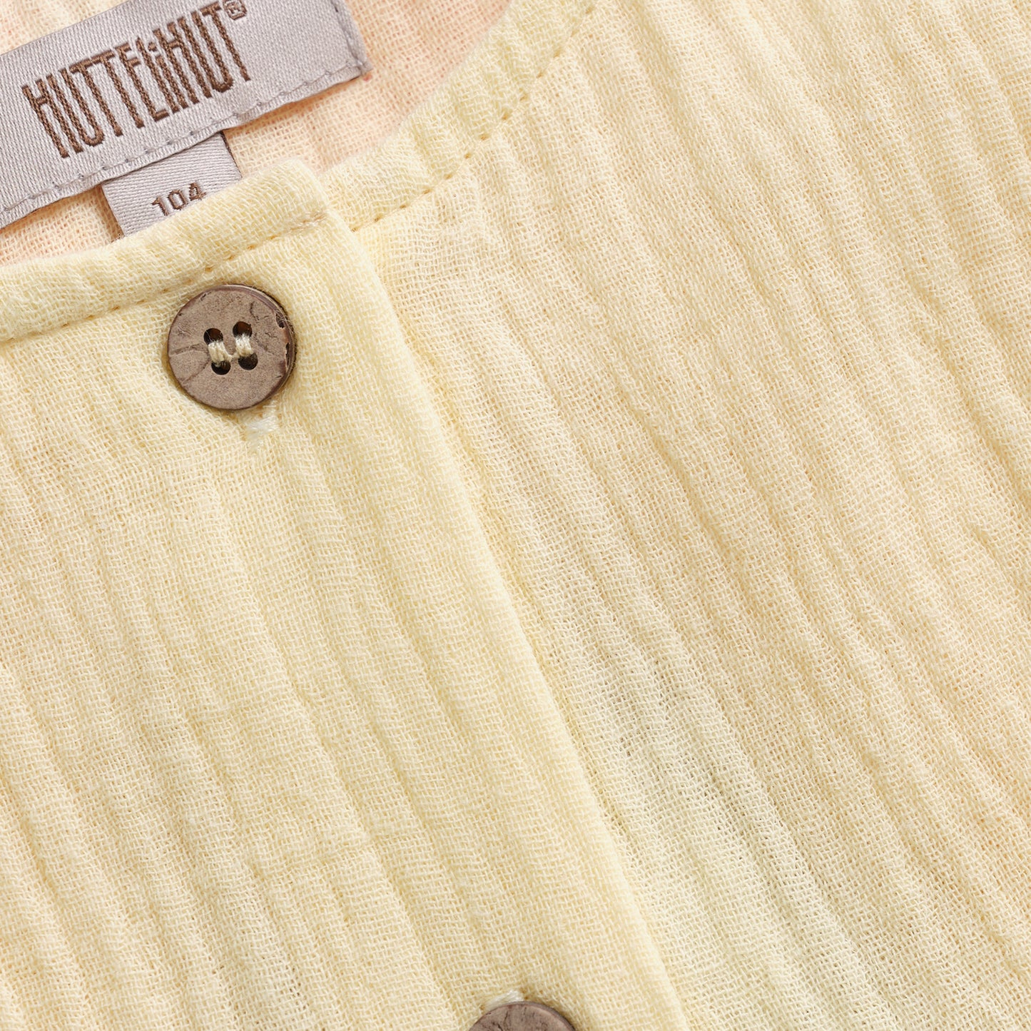 Mousseline jurk butter yellow