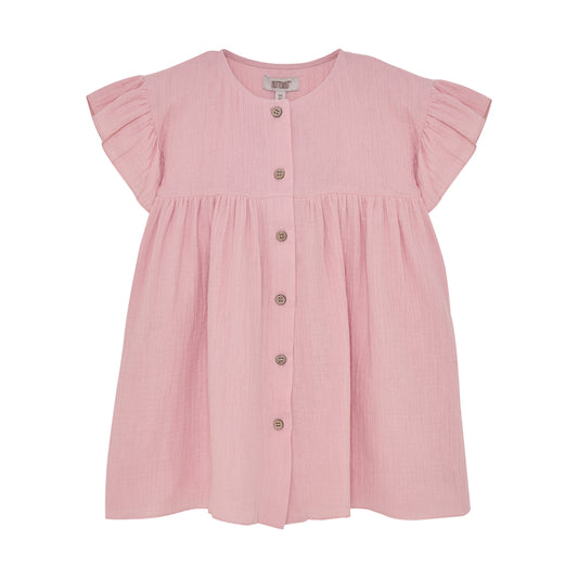 Mousseline jurk mauve