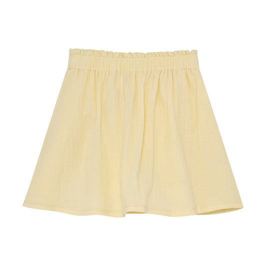Mousseline rokje Butter yellow