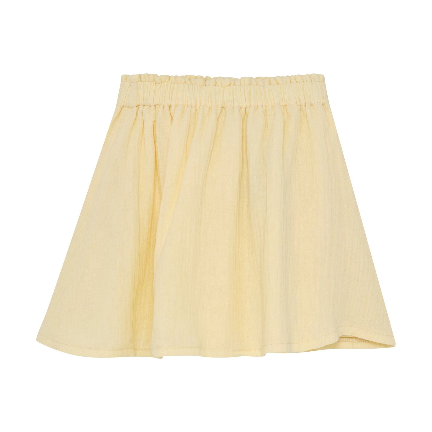 Mousseline rokje Butter yellow