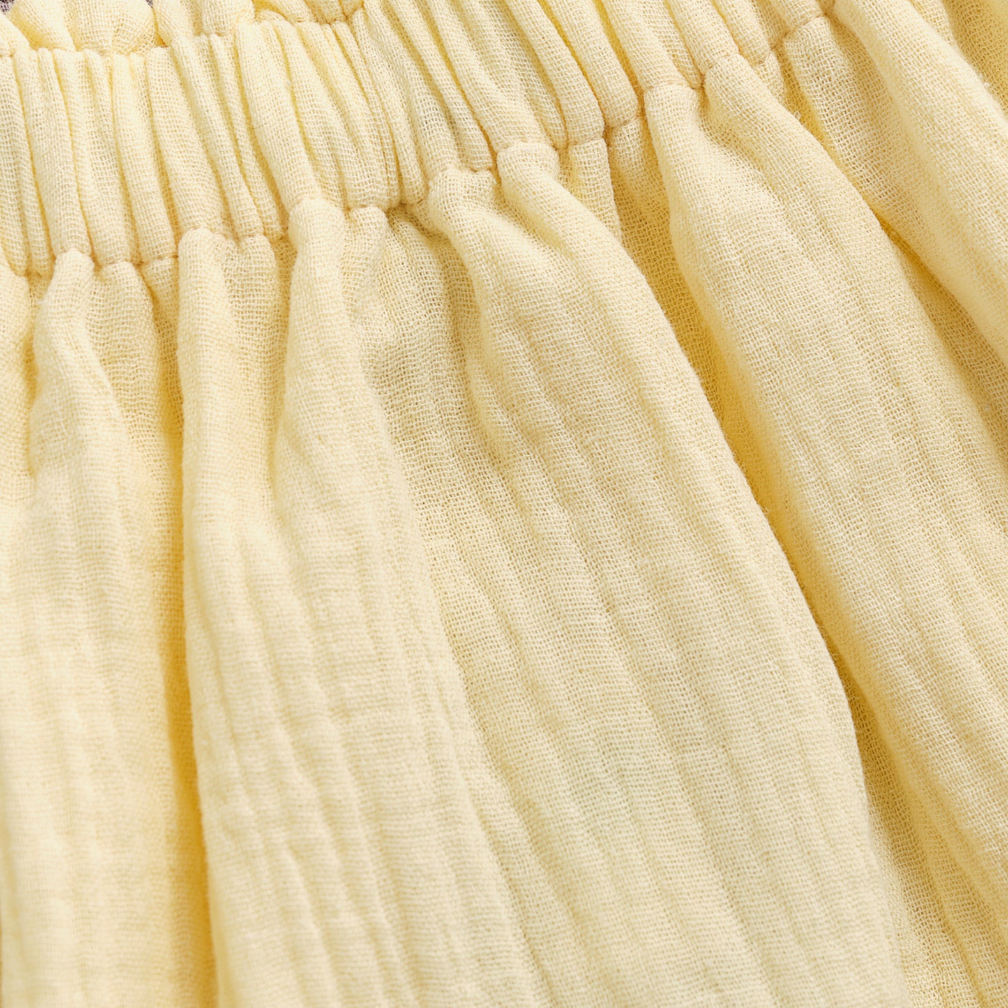 Mousseline rokje Butter yellow