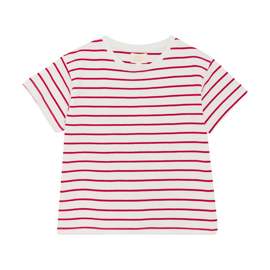 T-shirt Stripe chili red