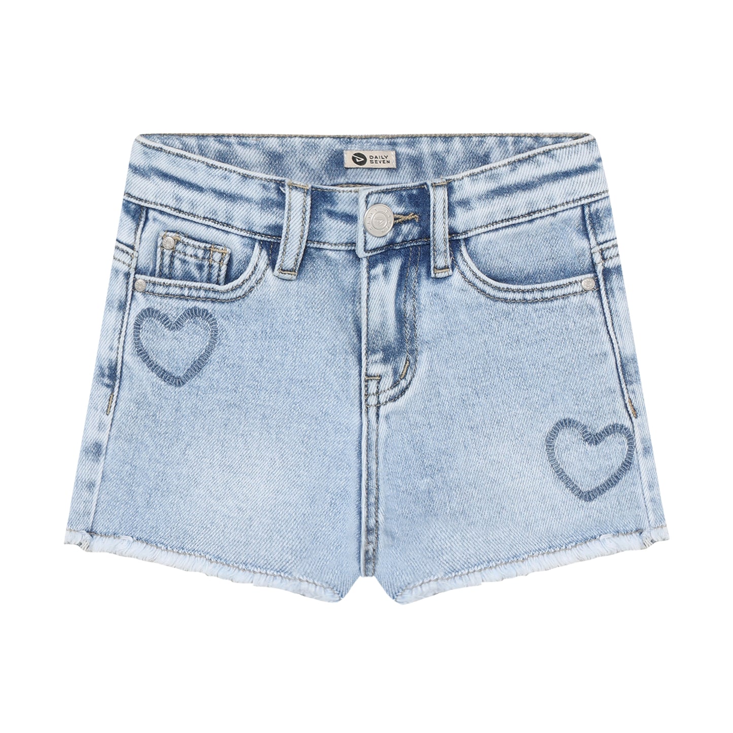 denim shorts heart