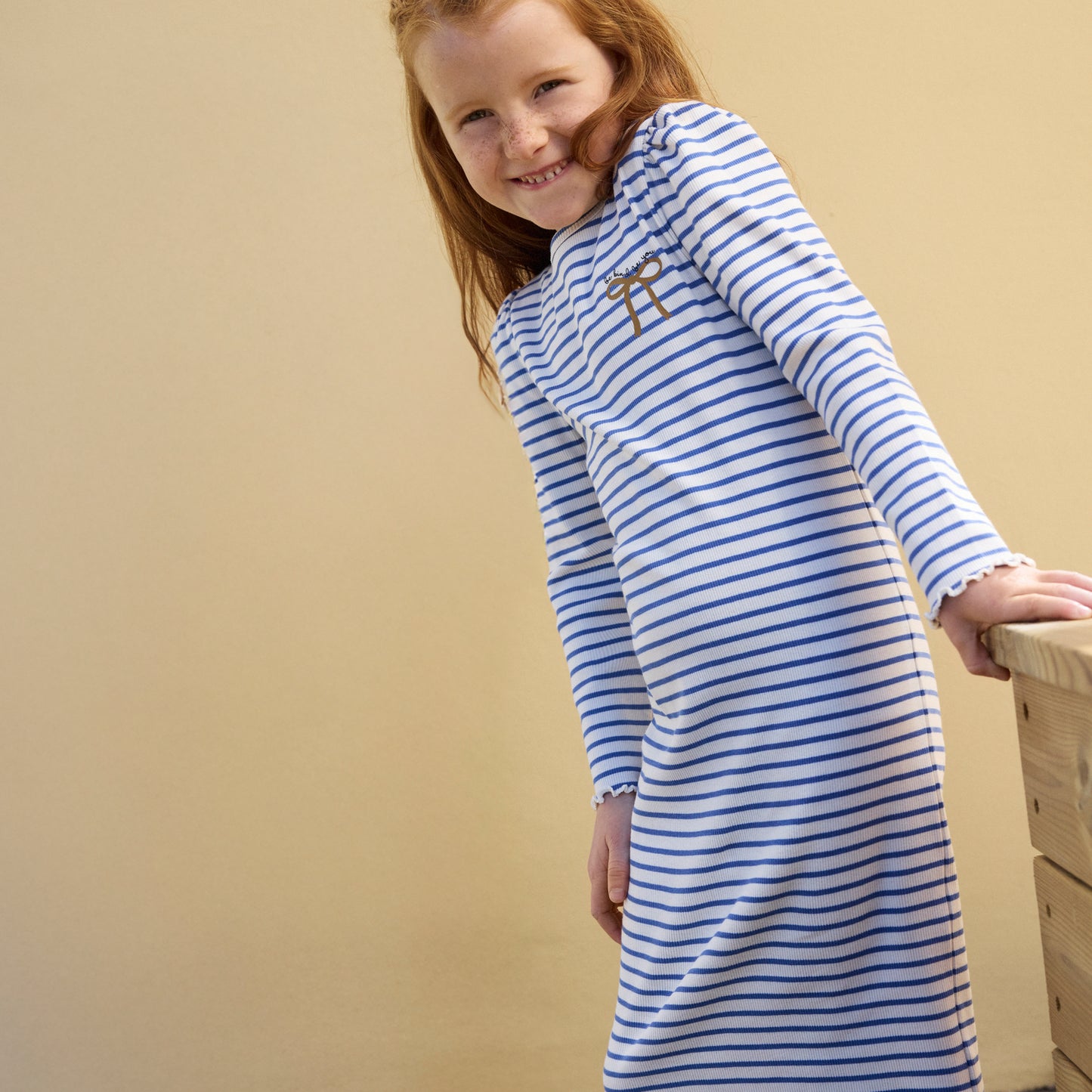 Kleedje stripes blue