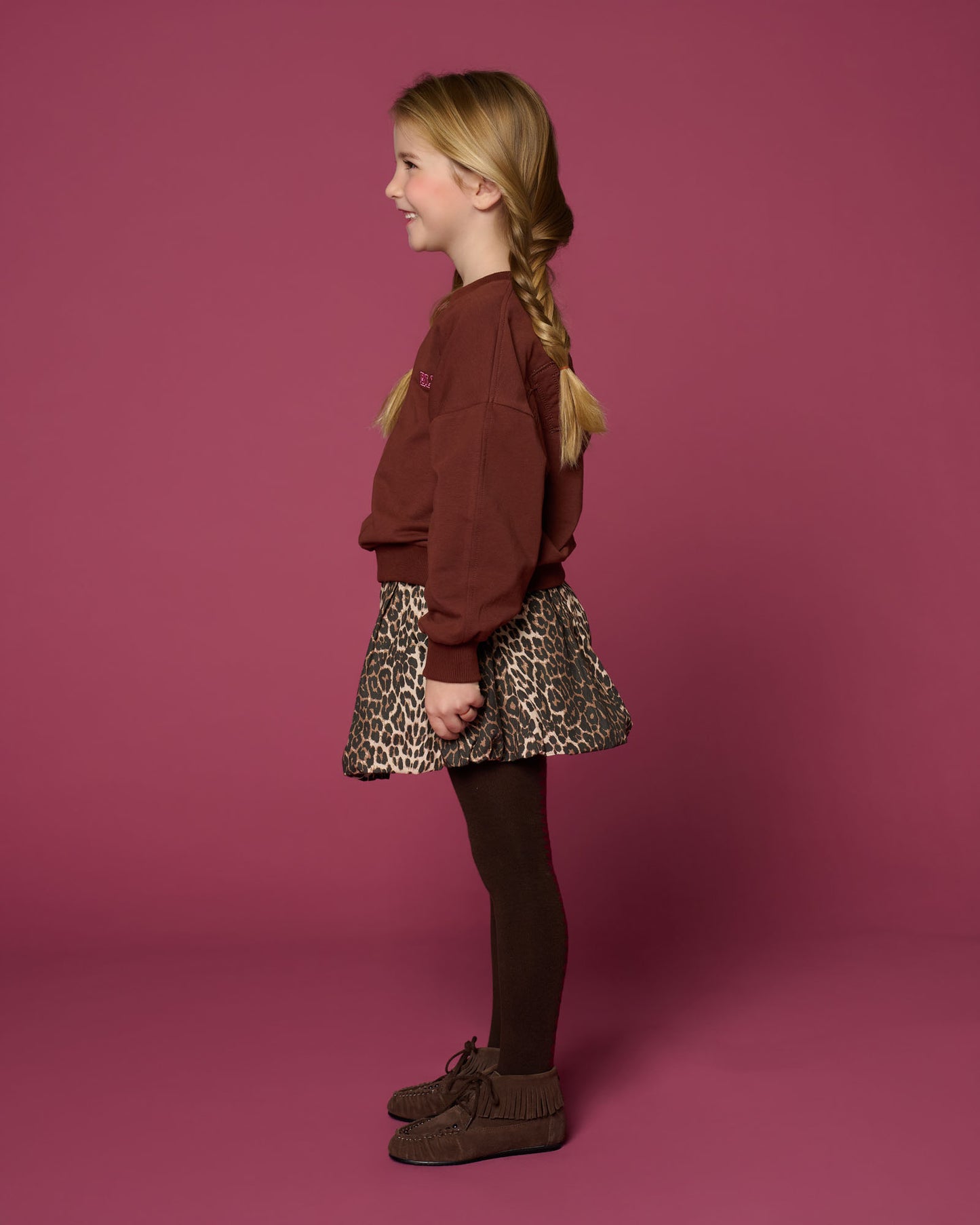 Ballon Skirt Leopard