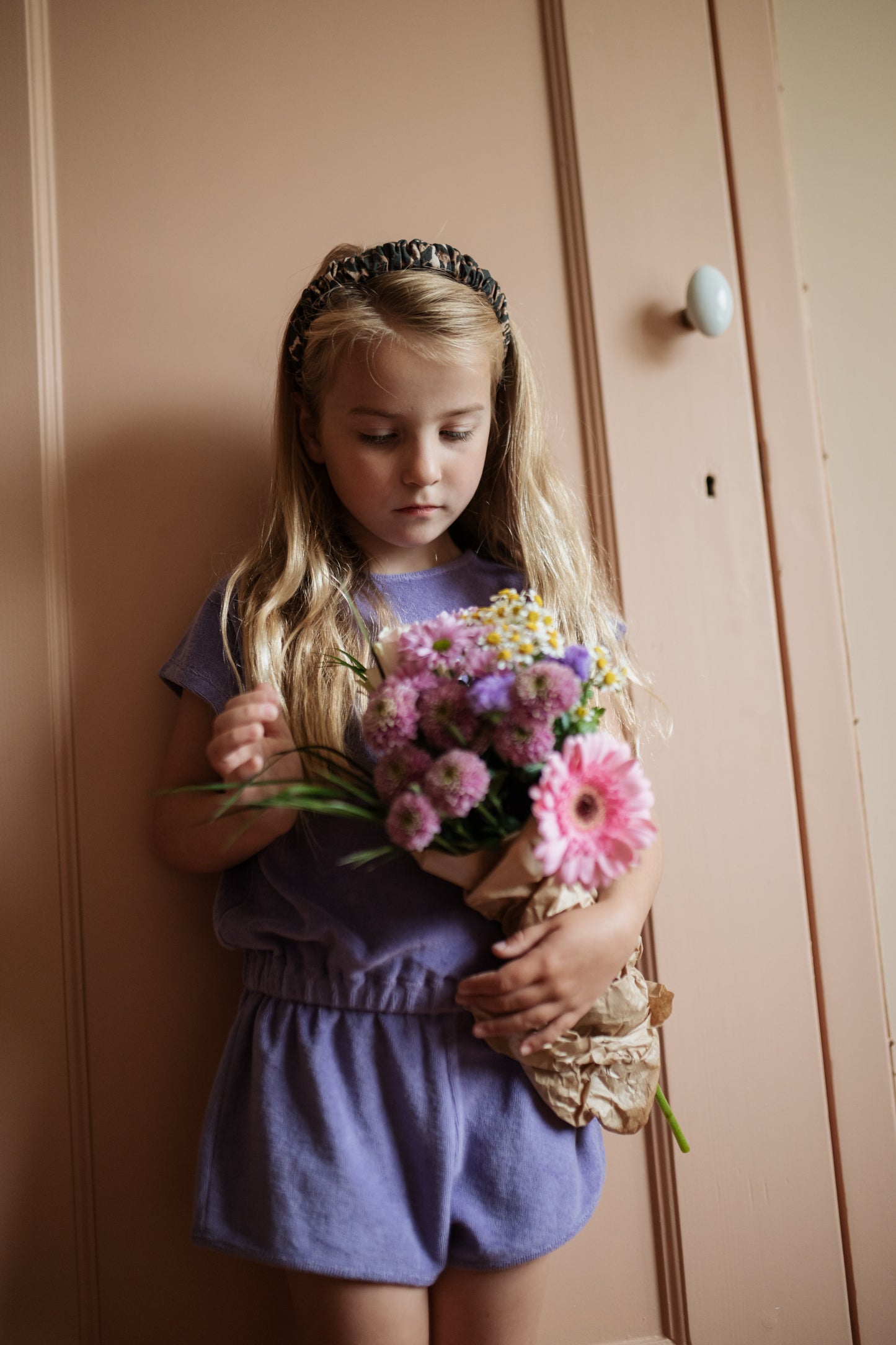 Towel jumpsuit violet