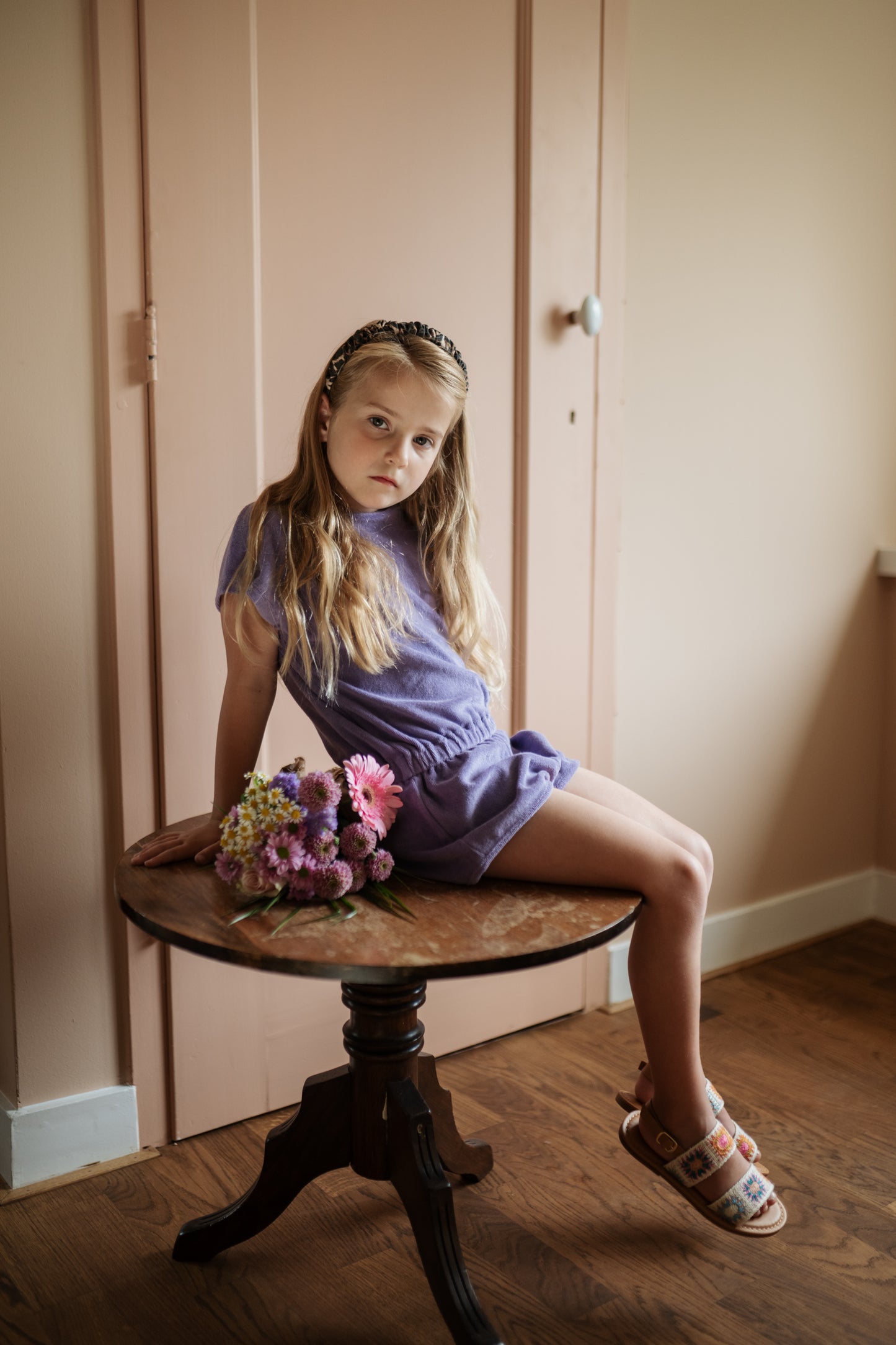 Towel jumpsuit violet