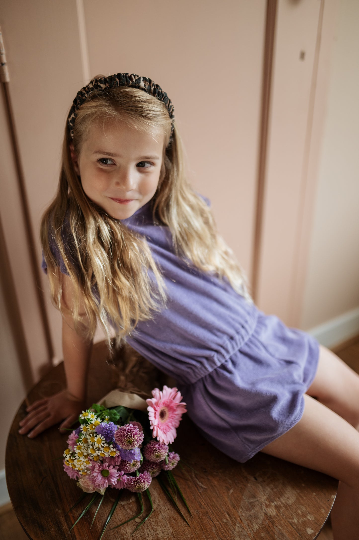 Towel jumpsuit violet