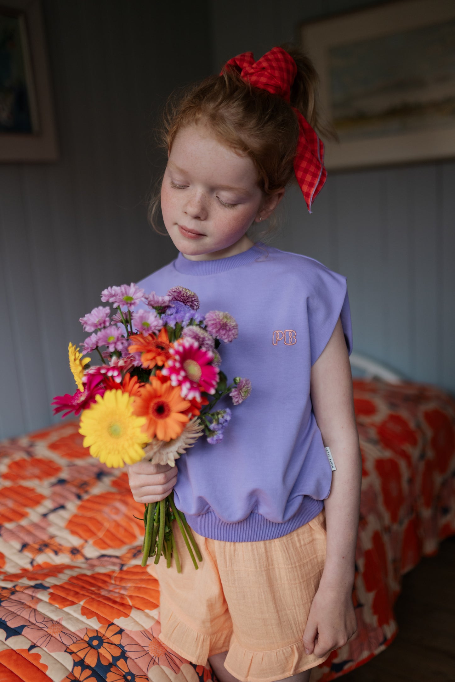 Shoulder top violet