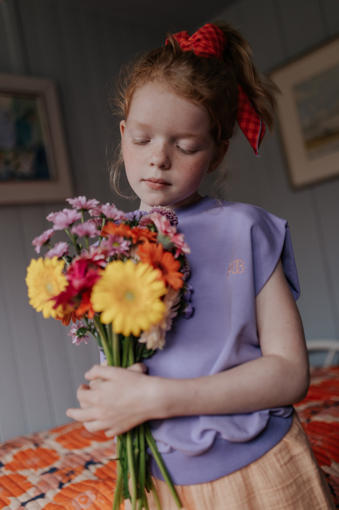 Shoulder top violet