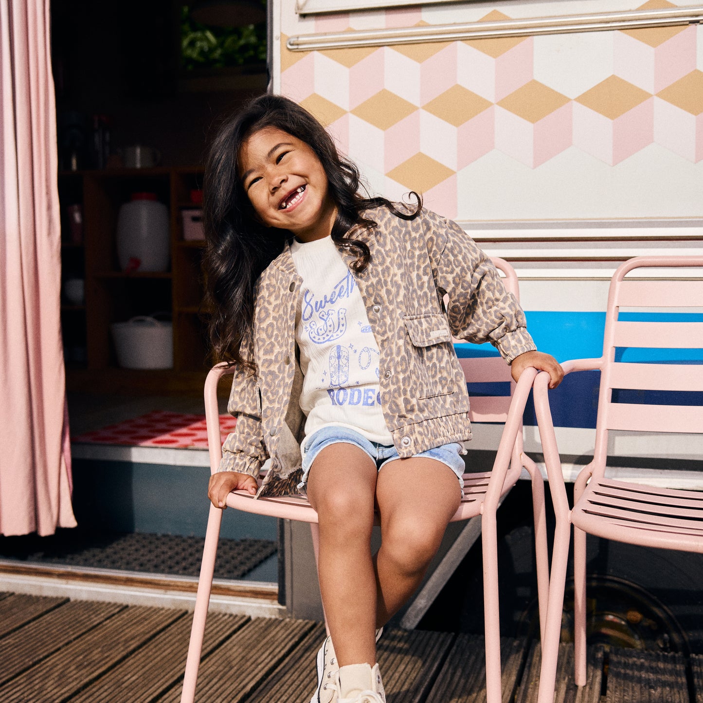 Sweat jacket leopard