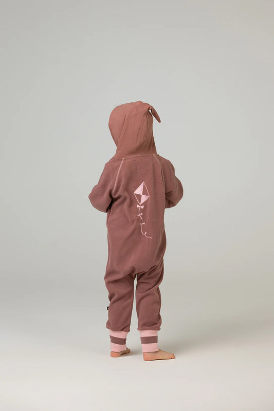 fleece onesie pink