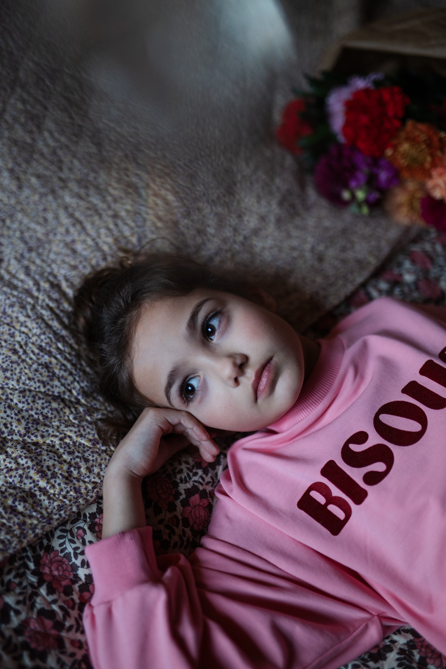 Easy sweater Bisous - Rose