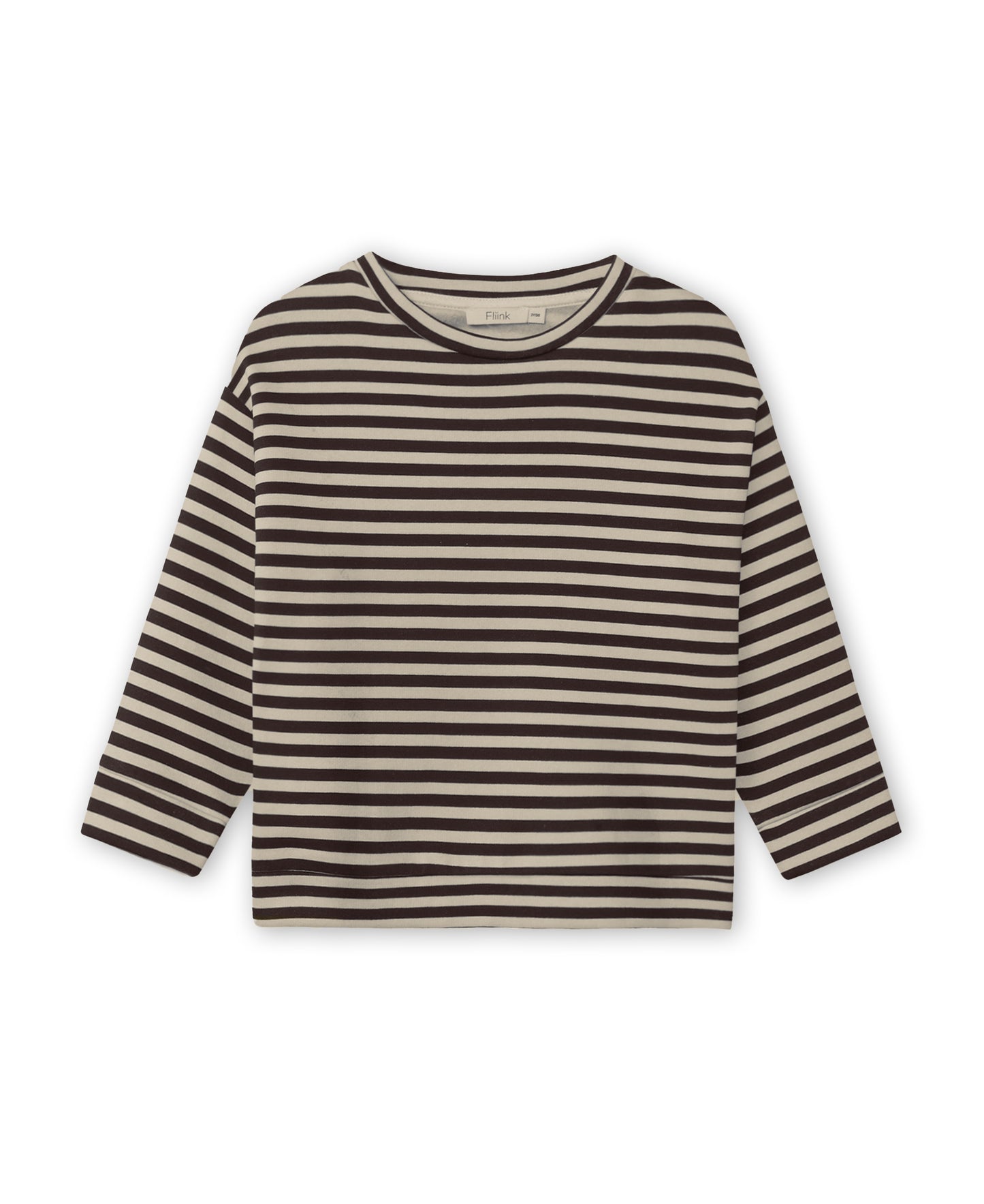 Alvin longsleeve stripe sweatshirt coffee bean/sandshell