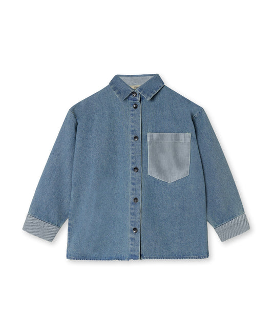 Don contrast denim shirt