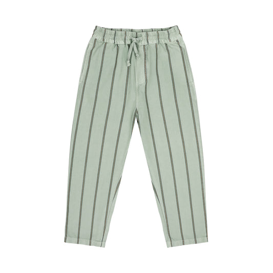 Kick pants sage green stripe
