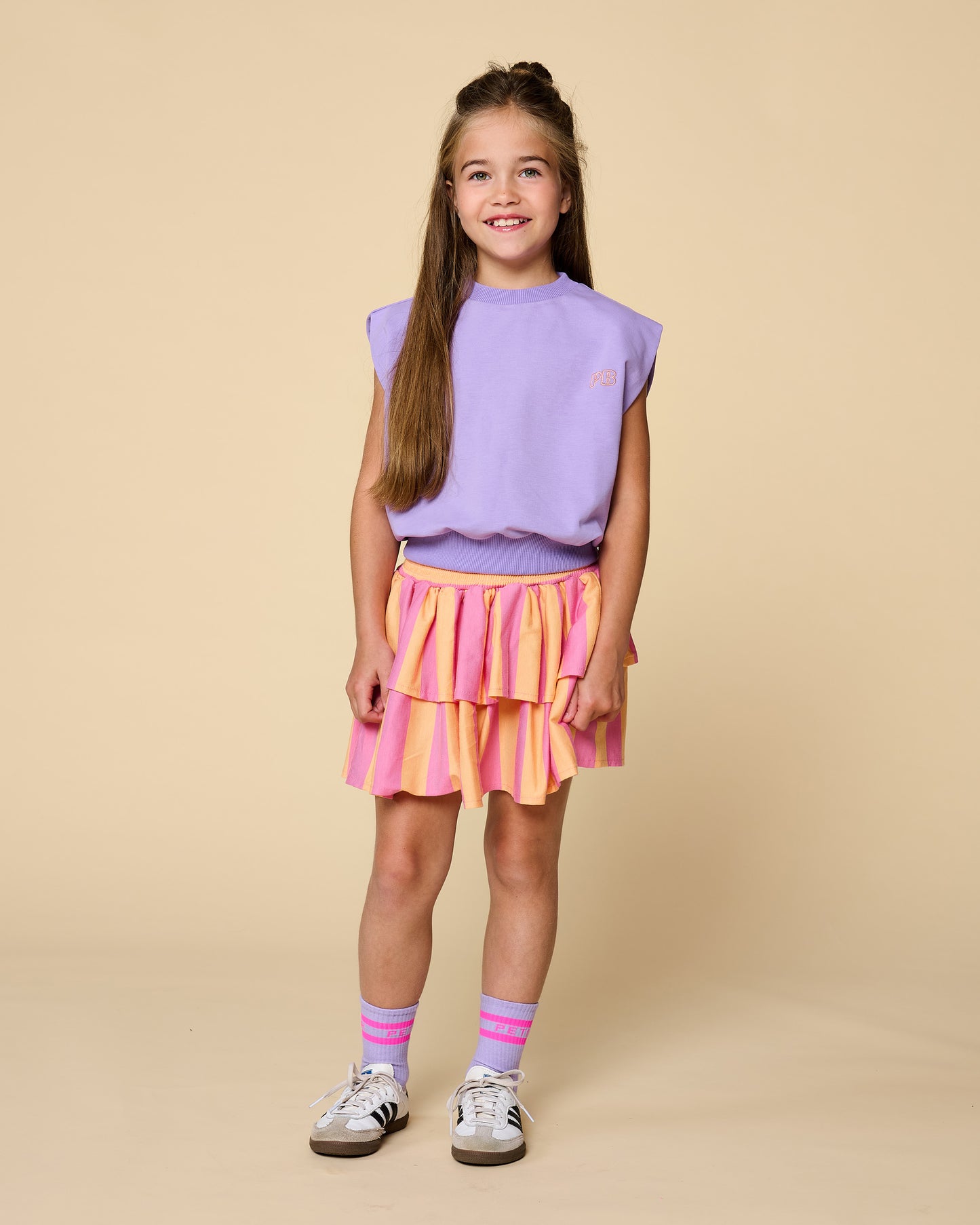 Shoulder top violet
