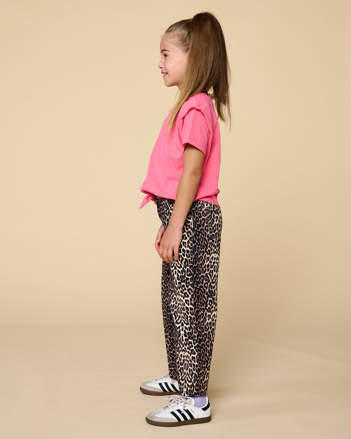 Balloon fit jeans leopard