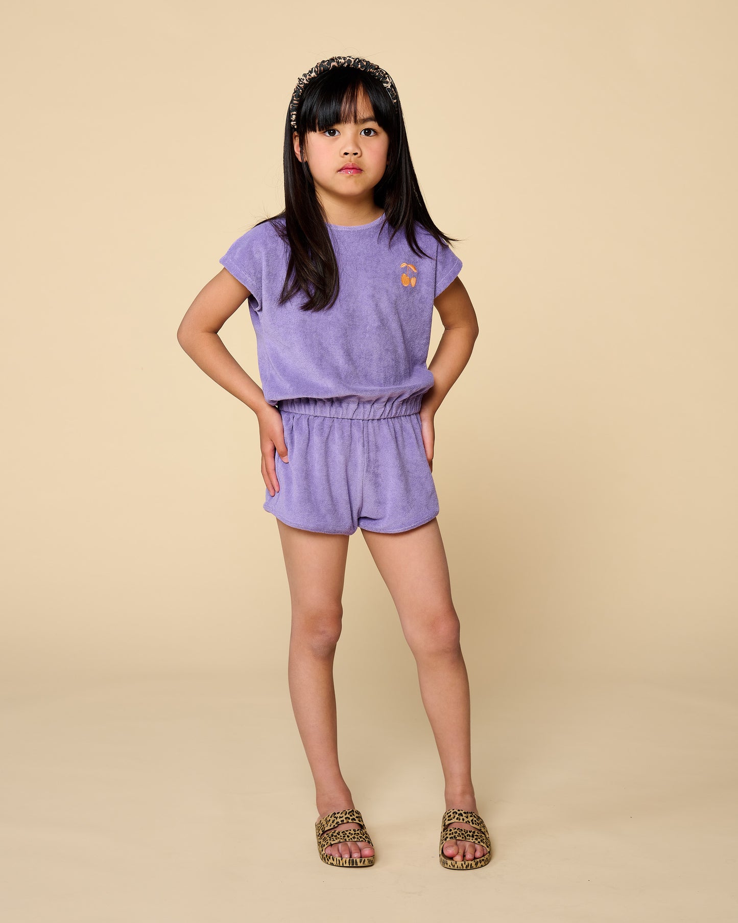 Towel jumpsuit violet