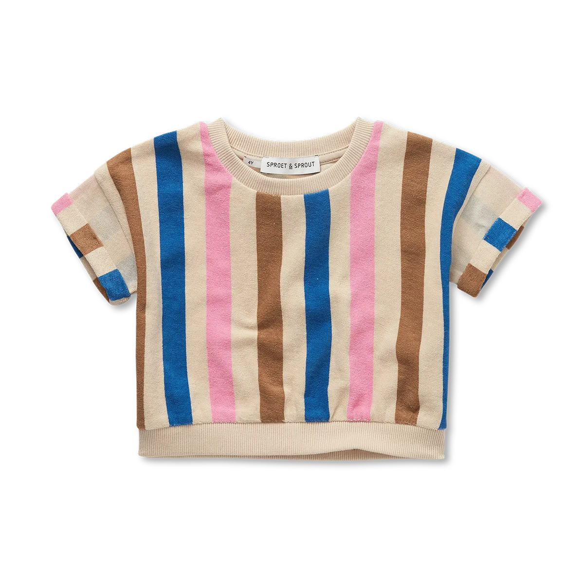Cropped sweatshirt stripes
