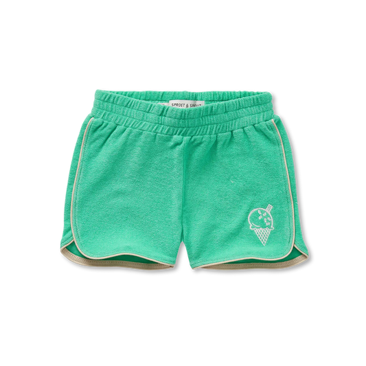 Terry sport shorts green