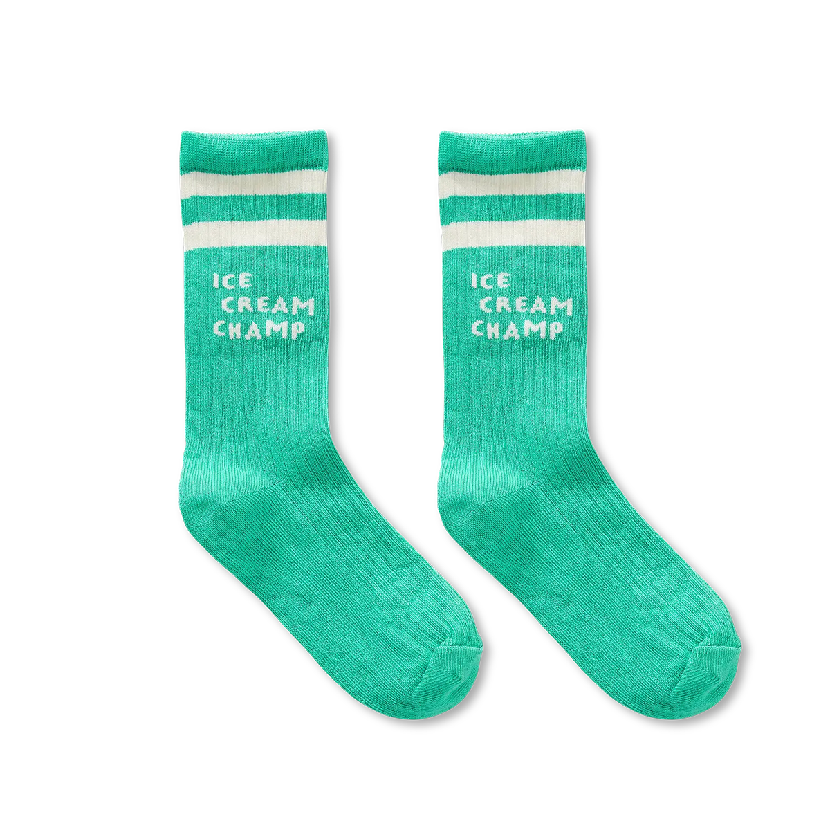 sport socks ice cream champ green