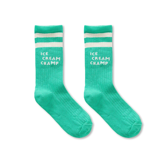 sport socks ice cream champ green
