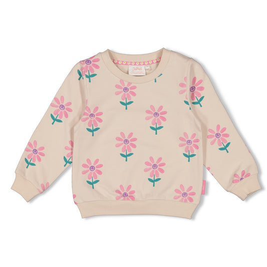 Sweater flowers offwhite