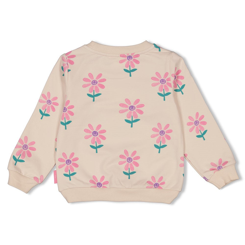 Sweater flowers offwhite