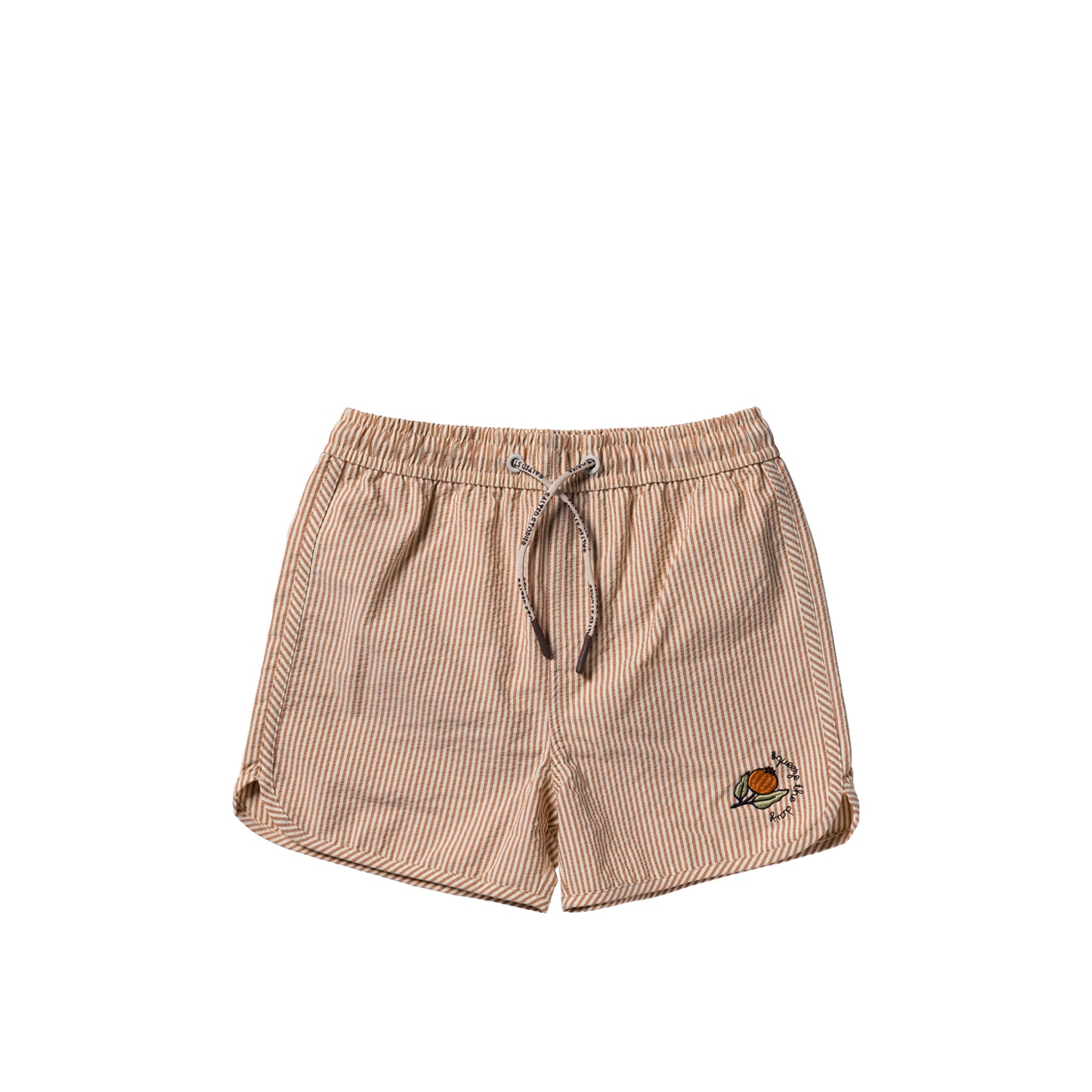 Seersucker Swim Shorts bombay brown