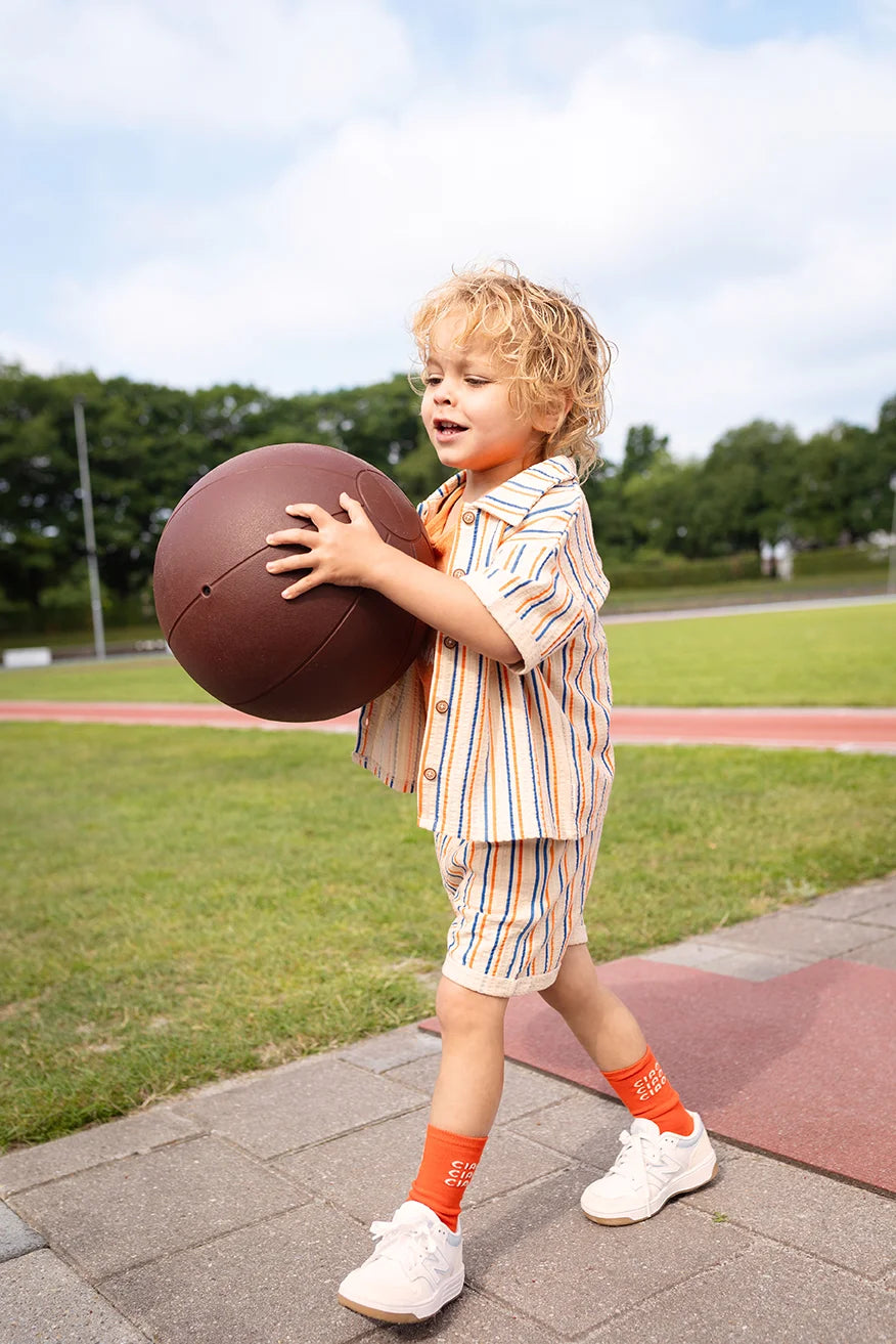 Loose shirt small stripes