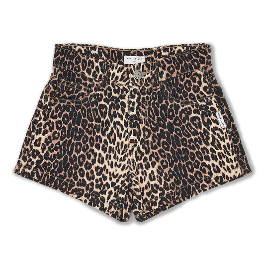 Jeans short leopard