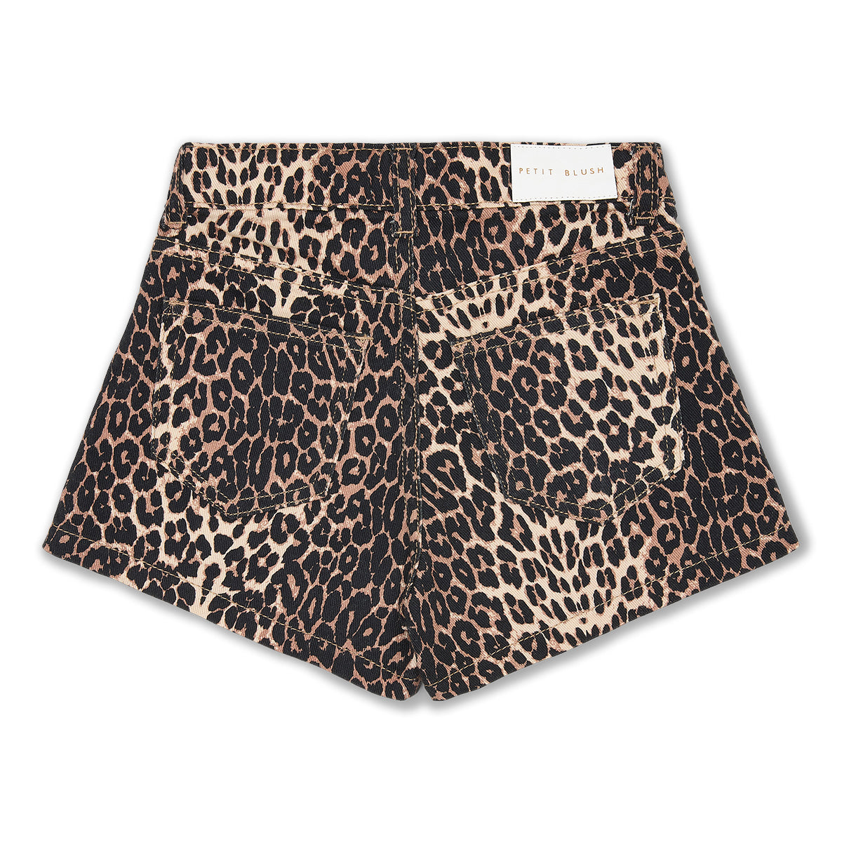 Jeans short leopard