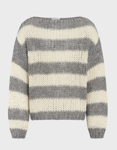 pull stripes grey/ecru