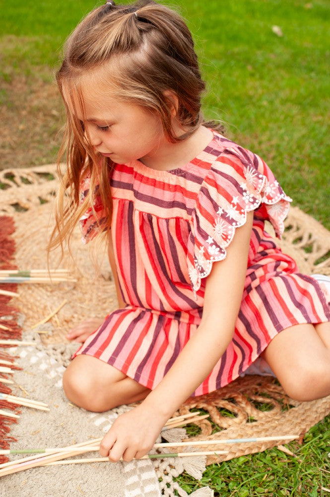 Jurk streep Salsa Sunset